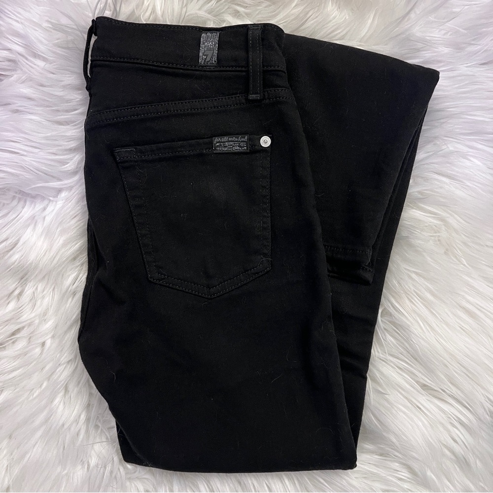 7 For All Mankind Black Skinny Jeans